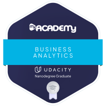 Udacity Business Analyst Nanodegree Certificate Badge